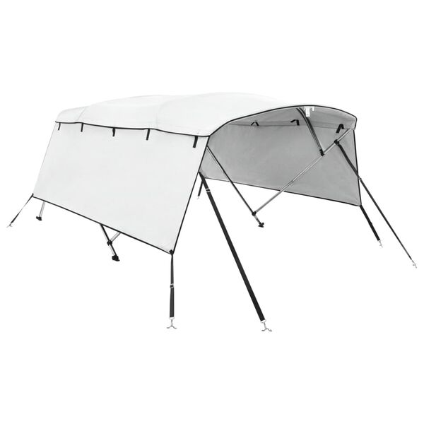 vidaXL Bimini di Prua con Pareti Laterali 4 Archi 243x(230-244)x137cm