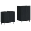 vidaXL Set di Armadi da Bagno da 2 Pezzi ZWOLLE Nero