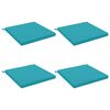 vidaXL Cuscini per Seduta SOEST 4 pz 100% Poliestere Turchese