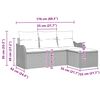 vidaXL Set Divano da Giardino con archiviazione 4 pcs Beige polyrattan