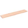vidaXL Ripiano a Parete 100x20x2 cm Legno Massello Rovere Non Trattato