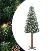 vidaXL Albero di Natale snodato con 300 LED con supporto Verde 210 cm