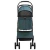 vidaXL Passeggino pieghevole per animali Verde 81 x 47 x 99 cm