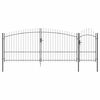 vidaXL Cancello da giardino WOERDEN 175 x 500 cm Acciaio Bloccabile