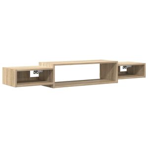 vidaXL Mobile TV da Parete A parete Rovere Sonoma 140 x 28 x 21 cm