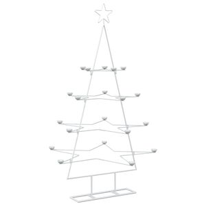 vidaXL Albero di Natale in Metallo con Supporto KUOPIO 140 cm Acciaio
