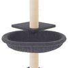 vidaXL Albero per Gatti con Tiragraffi in Sisal Grigio Scuro 72 cm