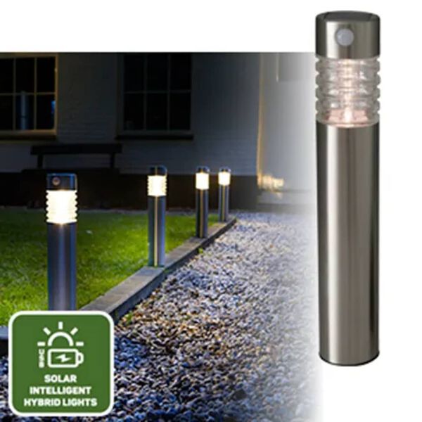 Luxform Luce Solare a LED Intelligente Ibrida Arizona PIR con Sensore