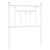 vidaXL Testiera di Ricambio in Metallo Bianco 75 cm
