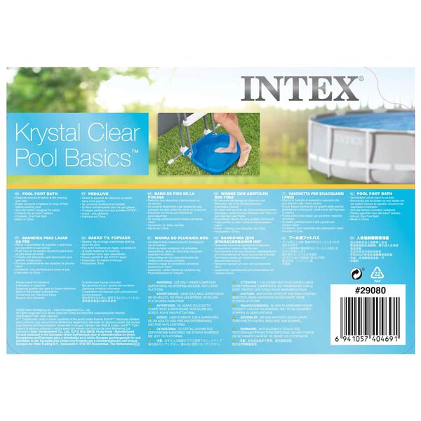 Intex Pediluvio da Piscina 11,5 L 56x46x9 cm Blu
