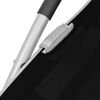 vidaXL Lettino Prendisole con Cuscino in Alluminio e Textilene Nero