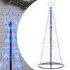vidaXL Albero di Natale a LED 200 LED Blu 180 cm