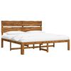 vidaXL Letto matrimoniale con testiera ROSTOCK Naturale 193 x 203 cm