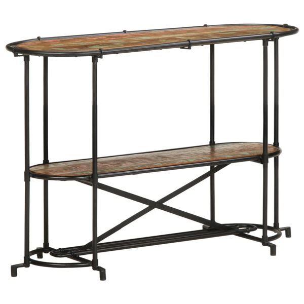 vidaXL Tavolo Consolle 110x42x76 cm in Legno Massello di Recupero