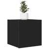 vidaXL Mobili Porta TV a Parete 4pz Neri 30,5x30x30 cm