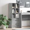 vidaXL Credenza con cassetto Grigio Sonoma 45,5 x 34 x 127 cm