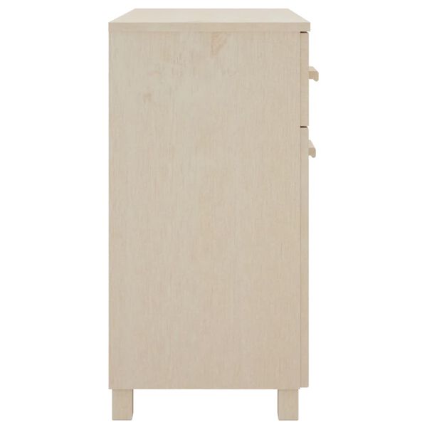 vidaXL Credenza HAMAR ambra 79x40x80 cm in Legno Massello di Pino