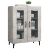 vidaXL Credenza Grigio Cemento 69,5x34x90 cm in Legno Multistrato