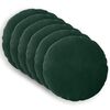 vidaXL Cuscino con cuscino HEERLEN 6 pz Verde Scuro Velluto