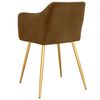 vidaXL Sedie da Pranzo 2 pz Marroni in Velluto