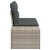 vidaXL Divano da giardino Grigio 123 x 62 x 69cm polyrattan