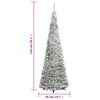 vidaXL Albero di Natale Artificiale Pop-up Neve Fioccata 100 LED 150cm