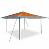 vidaXL Tenda Gazebo Arancione 395 x 395 x 251 cm Tessuto