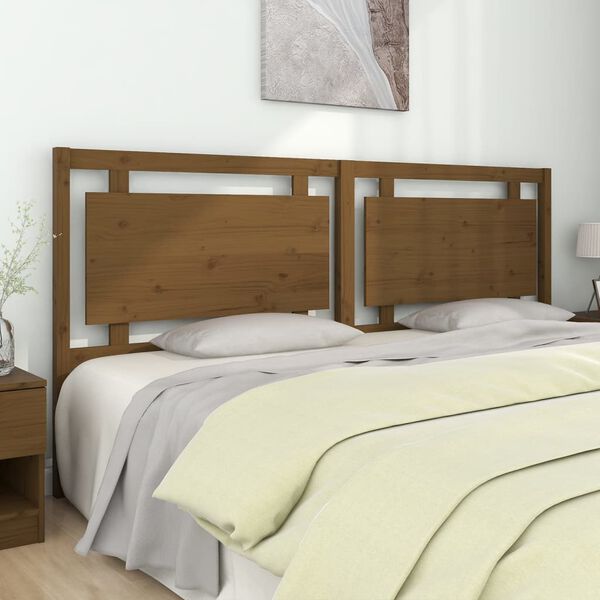 vidaXL Testiera per Letto ambra 205,5x4x100 cm Legno Massello di Pino