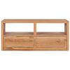 vidaXL Mobile Porta TV 90x30x40 cm in Legno Massello di Teak