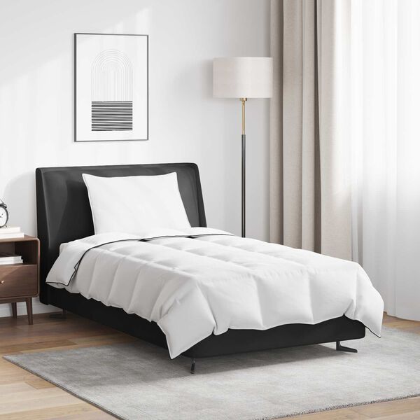 vidaXL Duvet Invernale con cuscino 2 pcs Bianco Piuma d'anatra