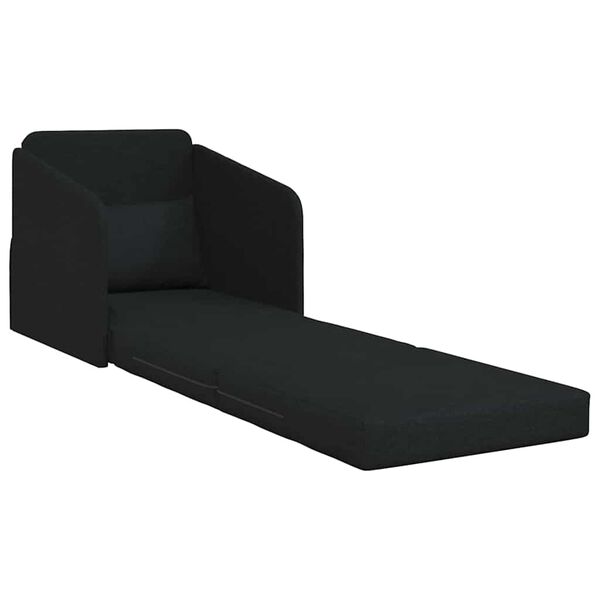vidaXL Divano letto Nero 65 x 80 x 83 cm Velluto