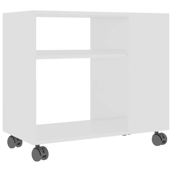 vidaXL Tavolino da Salotto Bianco 70x35x55 cm in Legno Multistrato