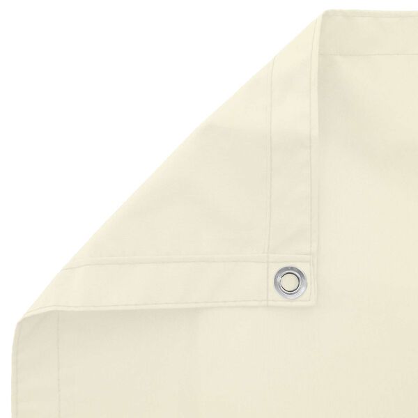 vidaXL Schermo da balcone Crema 110 x 1000 cm Tessuto Oxford