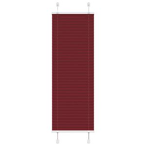 vidaXL Tenda Plissettata Rosso Bordeaux 40x100 cm Larghezza Tessuto