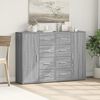 vidaXL Credenze 2 pz Grigio Sonoma 60x31x84 cm in Legno Multistrato