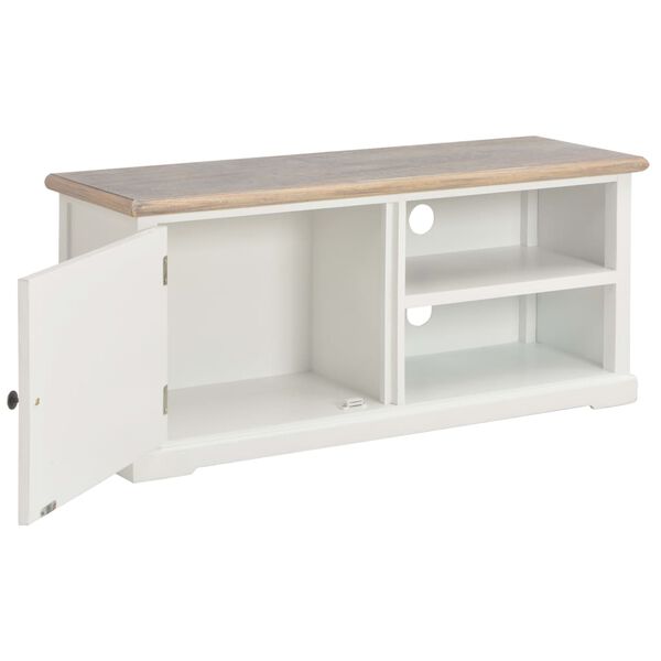 vidaXL Mobile TV Bianco 90x30x40 cm in Legno