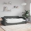 vidaXL Letto da Giorno Grigio Scuro 90x190 cm in Tessuto