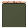 vidaXL Panchina da giardino Oliver verde 80 x 40 x 43 cm Acciaio