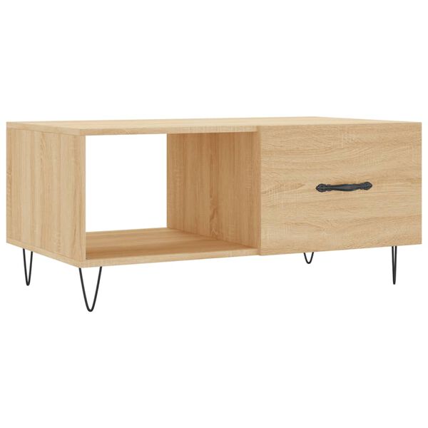 vidaXL Tavolino da Salotto Rovere Sonoma 90x50x40 cm Legno Multistrato