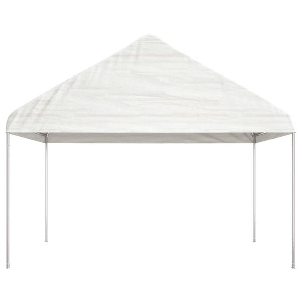 vidaXL Gazebo con Tetto Bianco 8,92x4,08x3,22 m in Polietilene