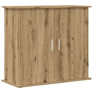 vidaXL Supporto per acquario artigianale in rovere 81x36x73 cm