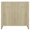 vidaXL Armadietto da Bagno Rovere Sonoma 60x33x61 cm Legno Multistrato