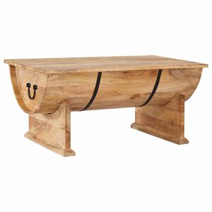 vidaXL Tavolino da Salotto in Legno Massello di Mango 88x50x40 cm