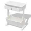 vidaXL Portariviste Melrose Bianco