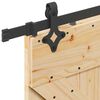 vidaXL Porta Scorrevole con Set Hardware 90x210 cm Legno Massello Pino