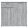 vidaXL Credenza Grigio Sonoma 80x36x75 cm in Legno Multistrato