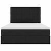 vidaXL Letto con contenitore e LED Nero 140 x 200 cm Velluto