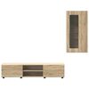 vidaXL Set mobile TV con porta FLORIN Rovere Sonoma Legno multistrato