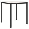 vidaXL Tavolo da pranzo Bianco 70 x 70 x 75 cm Pino massello