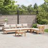 vidaXL Set Divano da Giardino 5 pcs Marrone e Crema